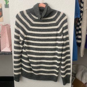 striped turtle neck